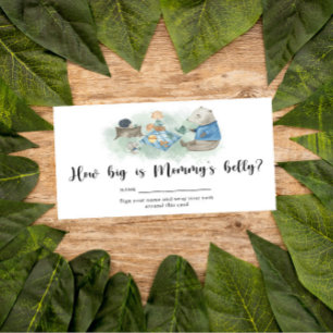 Woodland - How big is mommy's belly? Enclosure Card
