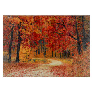 Woodland in Fall Cutting Board