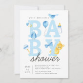 Woodland It's a boy forest friends baby shower  Invitation (Front)