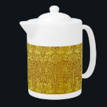 Woodland Leaves Gold Rabbit William Morris Pattern Teapot<br><div class="desc">Woodland Leaves Gold Rabbit William Morris Pattern Teapot  - Art Nouveau</div>