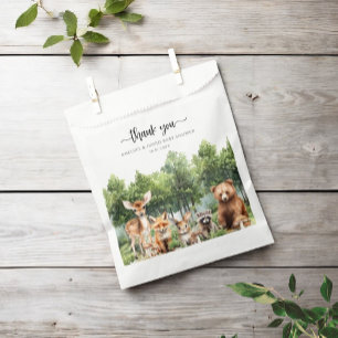 Woodland Let the Adventure Begin Thank You Favor Bag