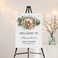 Woodland Let the Adventure Begin Welcome Sign
