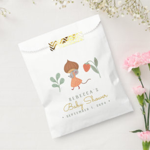 Woodland Little mause  Favor Bag