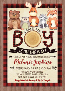 Woodland Baby Shower Invitations Zazzle