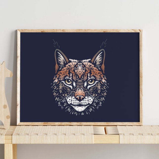 Woodland Lynx Nursery Wall Art Poster Print (Creator Uploaded)