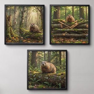 Woodland Marmot Habitats Photo Tile Gallery