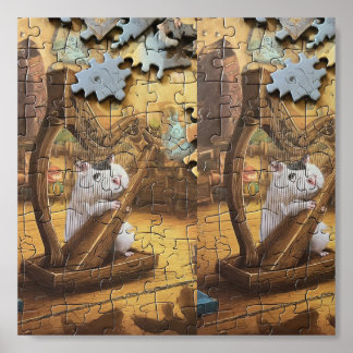 Woodland Melody in Pieces Wood Photo Tile