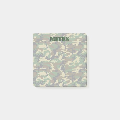 Woodland Militairy Camo Post_it Notes