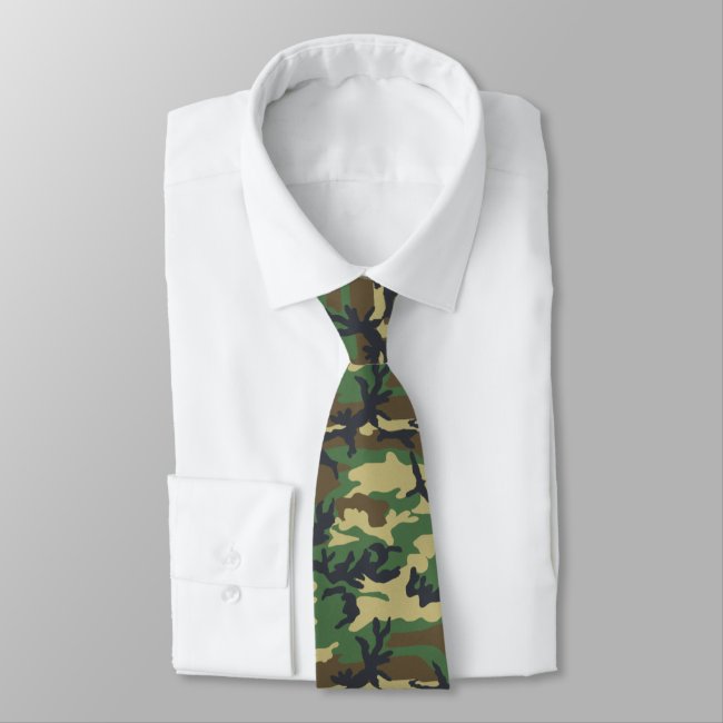 Woodland Militairy Camo Print