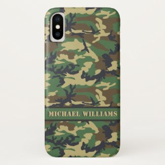 Woodland Militairy Camo Print - Personalized