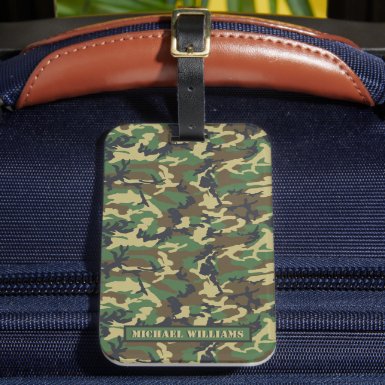 Woodland Militairy Camo Print - Personalized