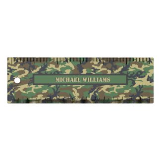 Woodland Militairy Camo Print - Personalized