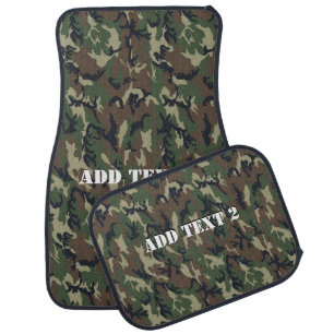 Woodland Military Camouflage Car Floor Mat