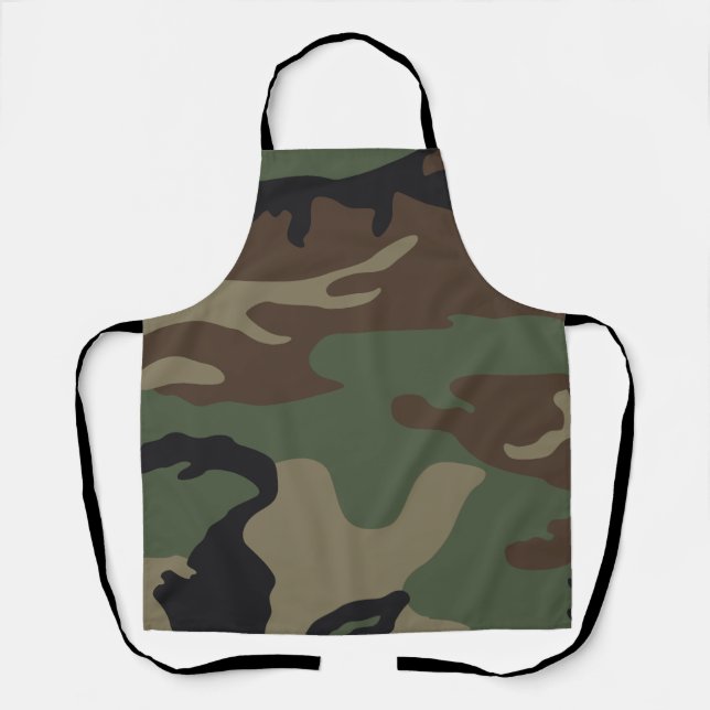 Woodland Military Camouflage Pattern Apron (Front)