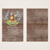 Woodland Moose Book for Baby Card (Front & Back)
