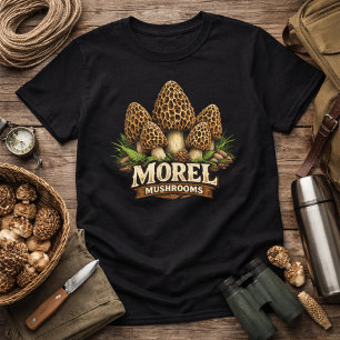 Woodland Morel Mushrooms T-Shirt