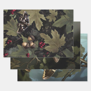 Woodland Moth Wrapping Paper Sheets