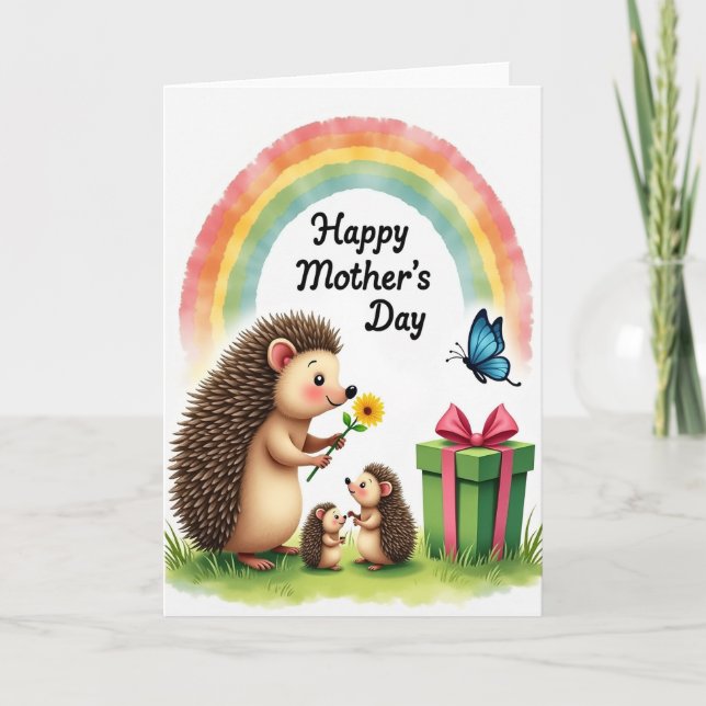 Woodland Mothers Day Blossom Card (Front)