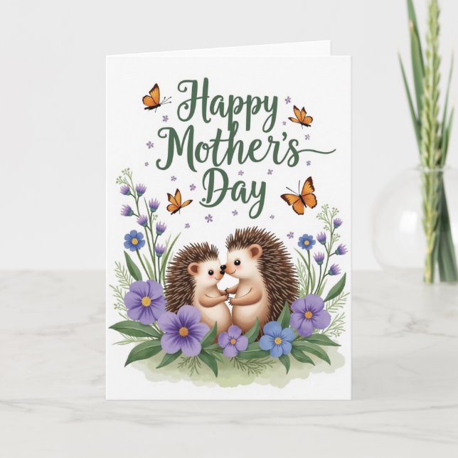 Woodland Mothers Day Embrace Card (Front)