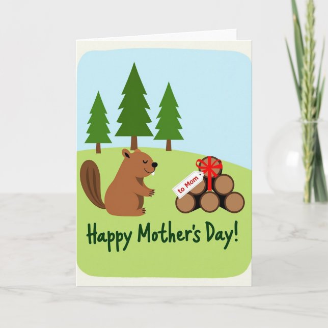 Woodland Mothers Day Gift Card (Front)
