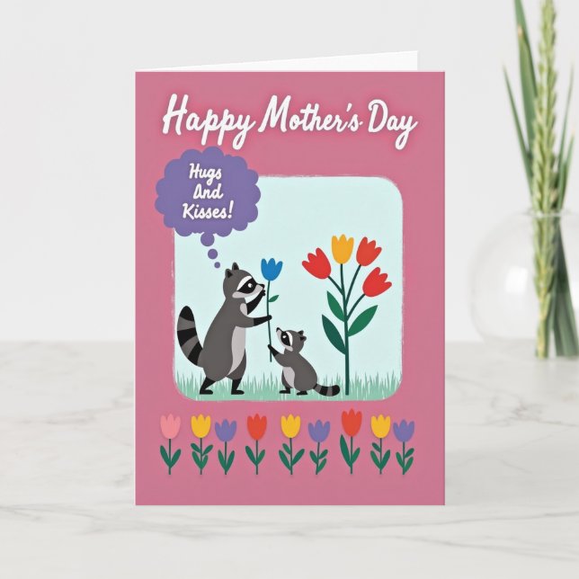 Woodland Mothers Day Hugs Card (Front)