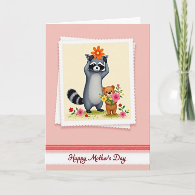 Woodland Mothers Day Story Card (Front)