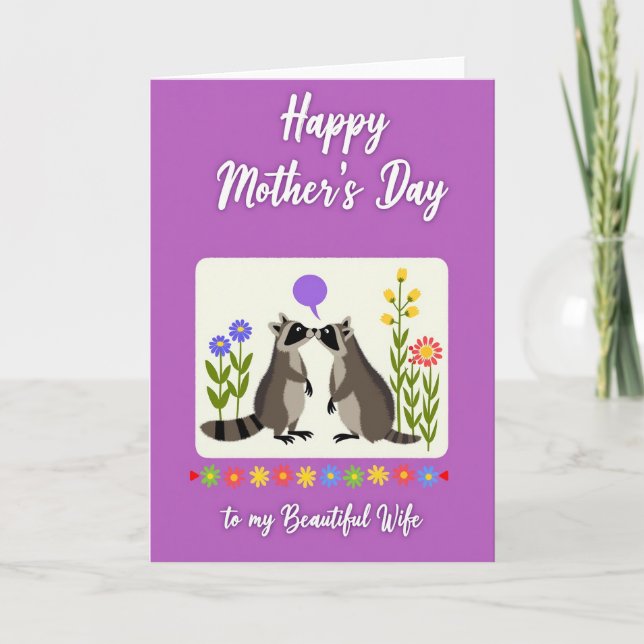 Woodland Mothers Love Day Card (Front)