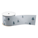 Woodland Mountain Baby Shower Gift Wrap Satin Ribbon