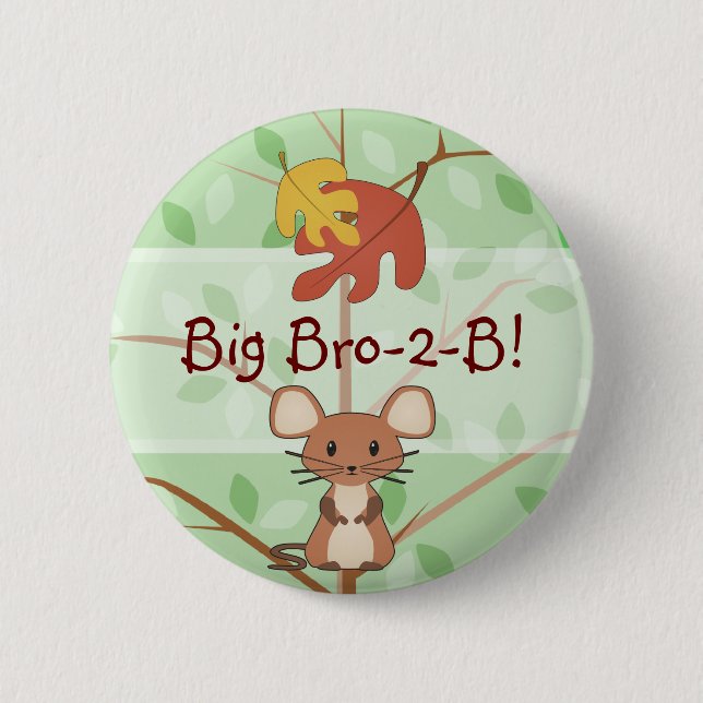 Woodland Mouse Button (Front)