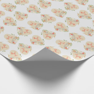 Woodland Mushroom Baby Shower Thank You Wrapping Paper