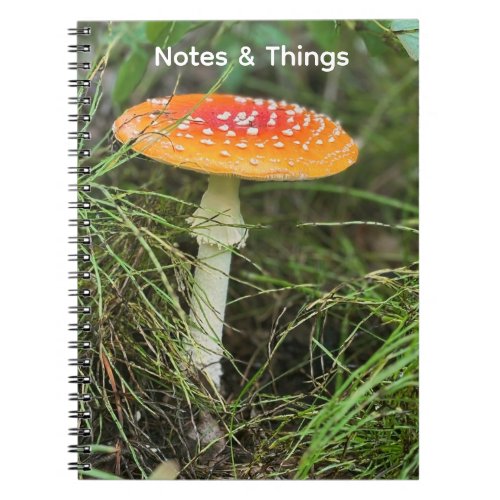 Woodland Mushroom  Notebook