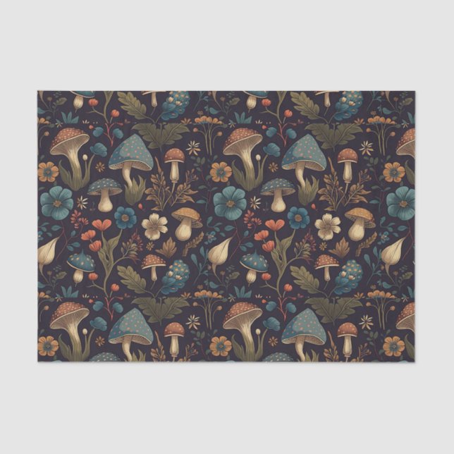 Woodland Mushroom Tissue Paper | Nature-Inspired  (Front)