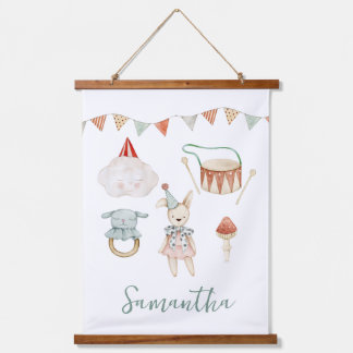 Woodland Mushroom Toys Custom Kid Room Hanging Tapestry