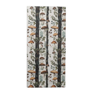 Woodland Mushroom Tree Pattern Cloth Napkin
