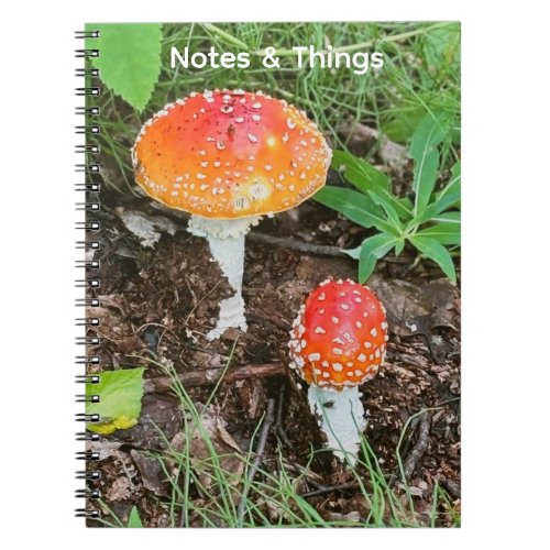 Woodland Mushrooms  Notebook