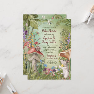 Woodland Nature Baby Shower Invitation