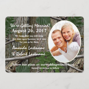 Woodland Nature Calendar 2017 Save the Date Invitation