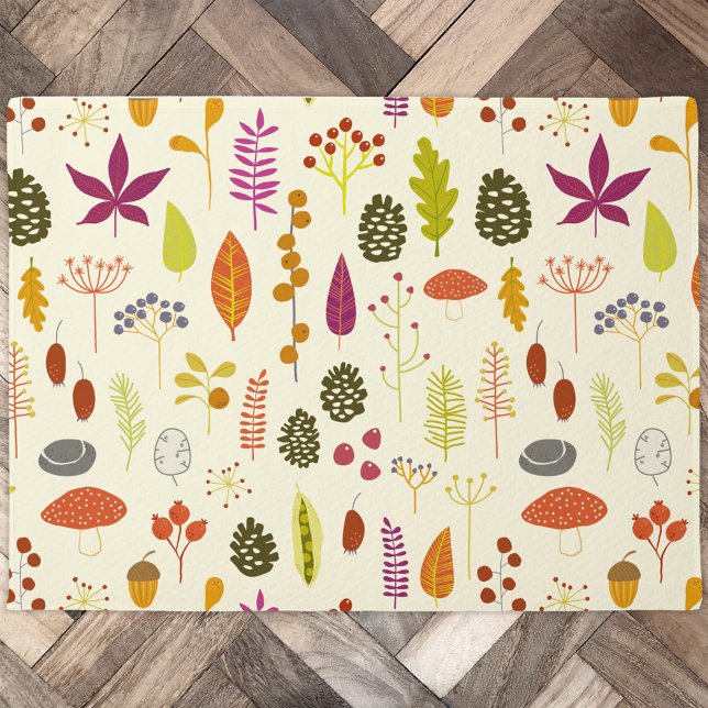 Woodland Nature Doormat (Woodland nature autumn door mat)