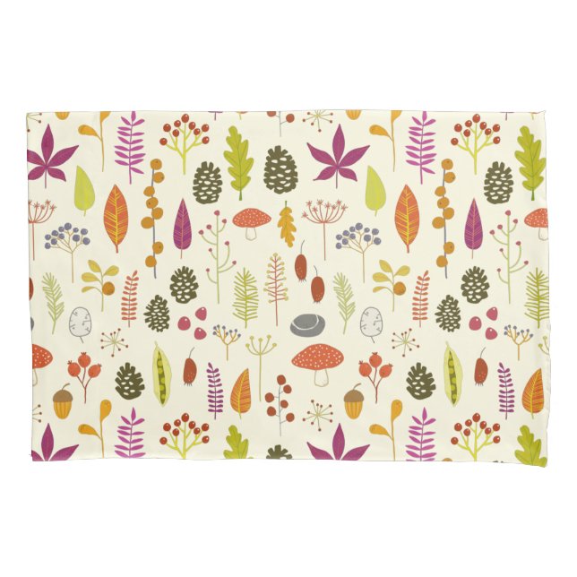 Woodland Nature Pillow Case (Front-Left)