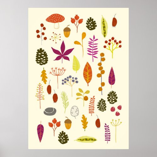 Woodland Nature Poster