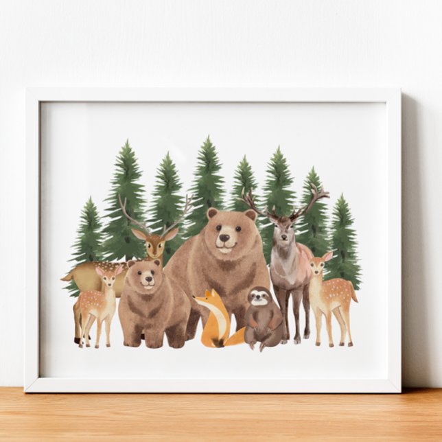 Woodland Nature Wild Animals Nursery Decor (Woodland Nature Wild Animals Nursery Decor)