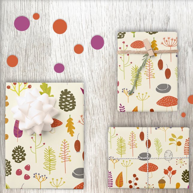 Woodland Nature Wrapping Paper Sheets (Creator Uploaded)