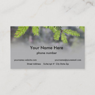 Woodland Needles Business Card