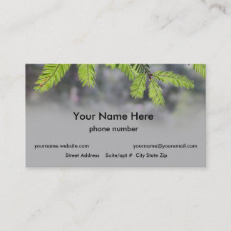 Woodland Needles Business Card