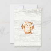 Woodland Neutral Baby Shower Diaper Raffle Ticket (Back)