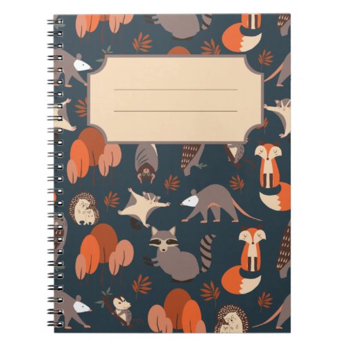Woodland Nocturnal Animals notebook