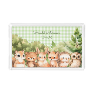 Woodland Nursery Acrylic Tray
