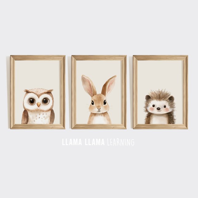 Woodland Nursery Wall Art Print Set (Creator Uploaded)