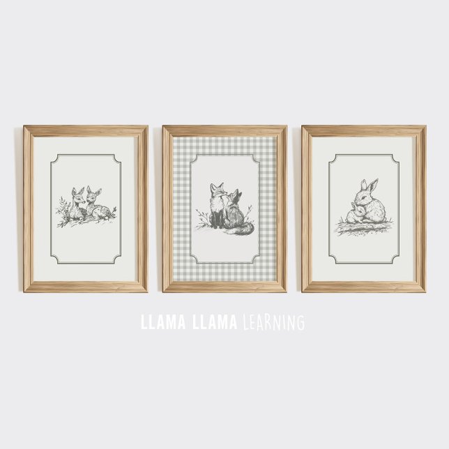 Woodland Nursery Wall Art Print Set (Creator Uploaded)