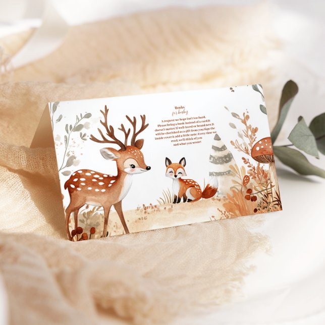 Woodland Oh Deer Forest  Books for Baby Enclosure Card (Creator Uploaded)